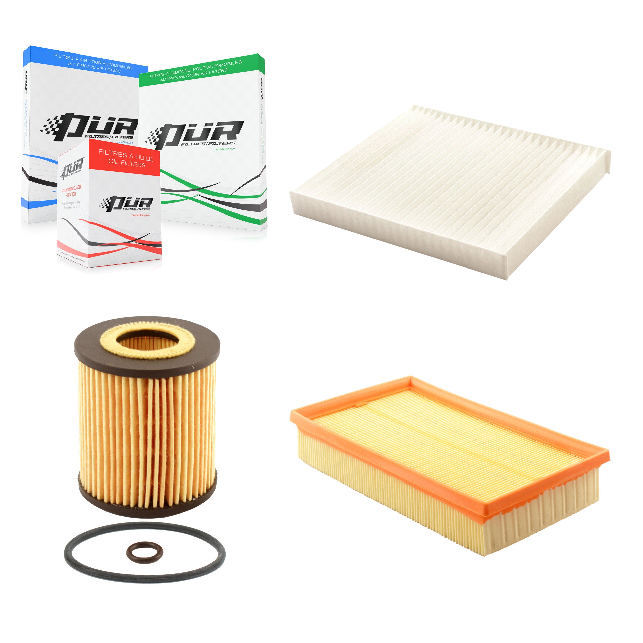 1x Air + 1x Cabin + 1x Engine Cartridge Oil Filter (3 Total) Kit For Mazda 6 2.5L KFM-100488