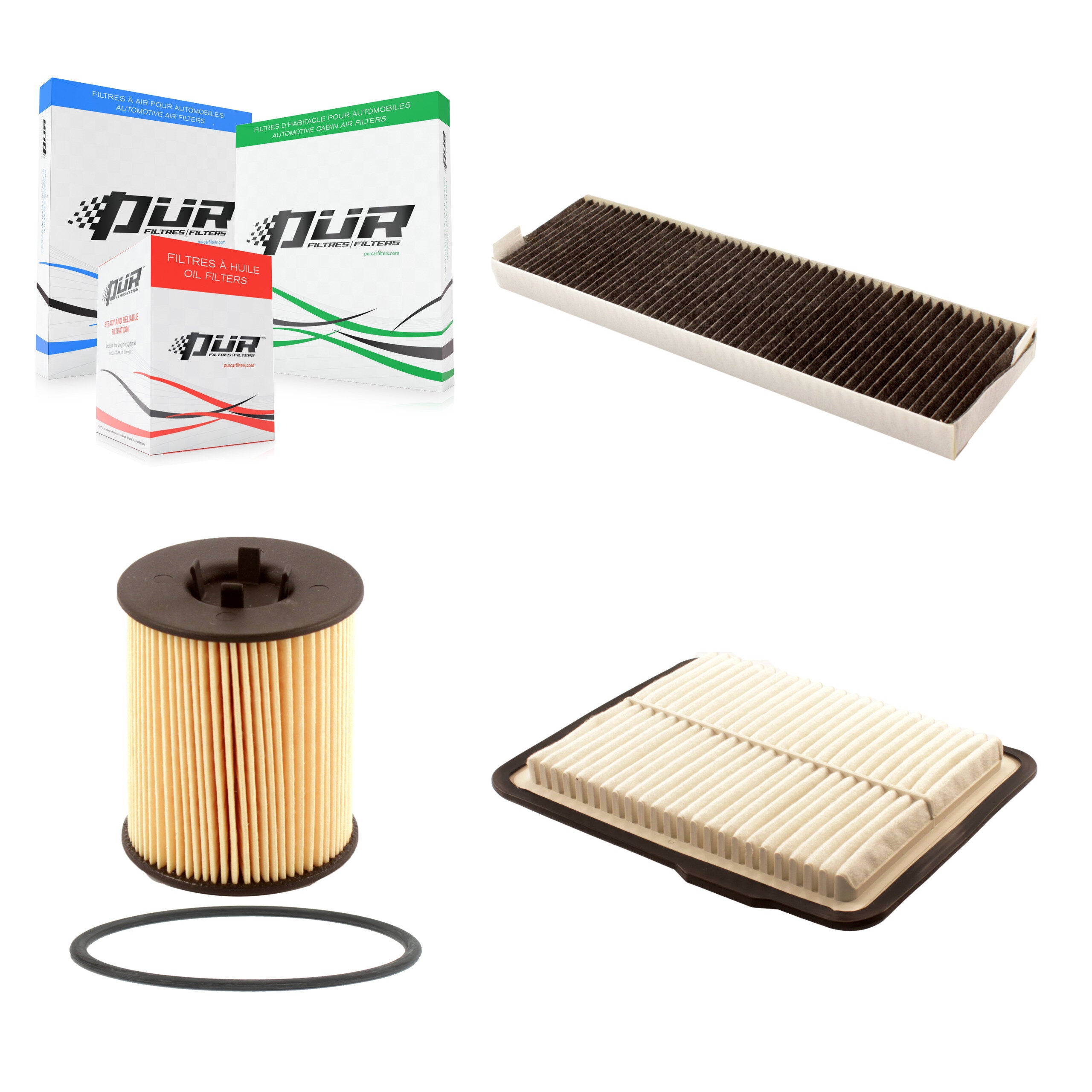 1x Air + 1x Cabin + 1x Engine Cartridge Oil Filter (3 Total) Kit For Saturn Vue 3.0L KFM-100490