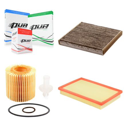 1x Air + 1x Cabin + 1x Engine Cartridge Oil Filter (3 Total) Kit For Toyota RAV4 Camry KFM-100508