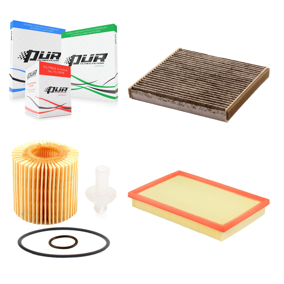 1x Air + 1x Cabin + 1x Engine Cartridge Oil Filter (3 Total) Kit For Toyota RAV4 Camry KFM-100508