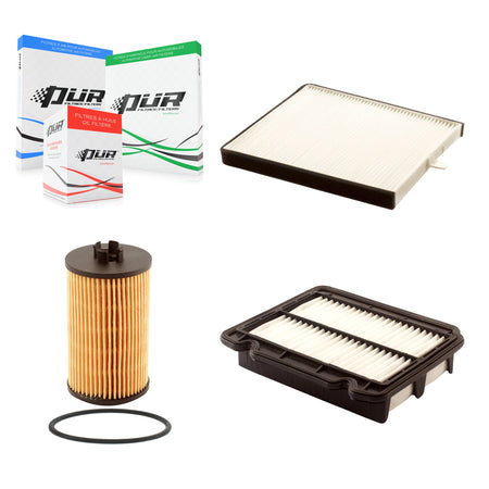 1x Air + 1x Cabin + 1x Engine Cartridge Oil Filter (3 Total) Kit For Chevrolet Aveo Aveo5 KFM-100520