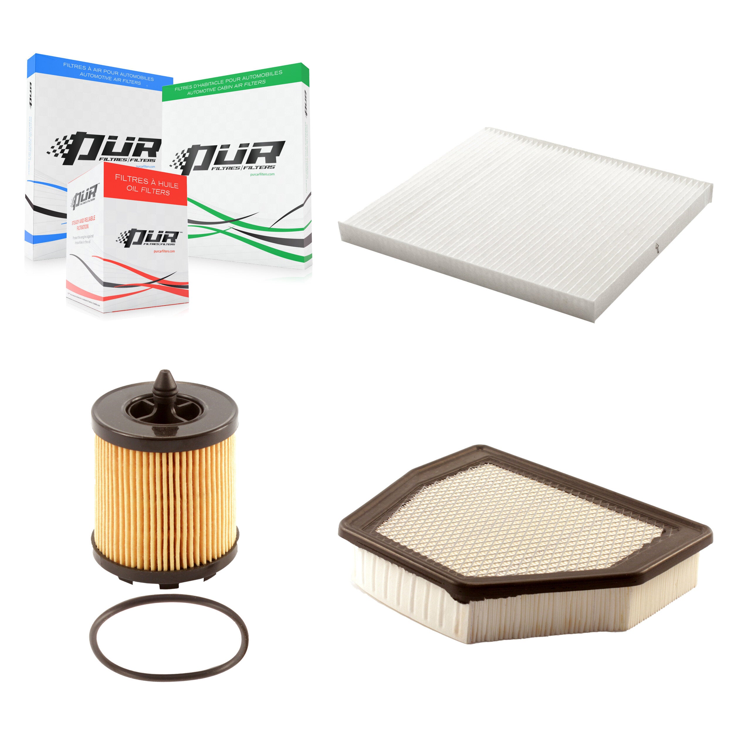 1x Air + 1x Cabin + 1x Engine Cartridge Oil Filter (3 Total) Kit For Saturn Vue Chevrolet KFM-100521