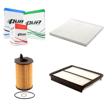1x Air + 1x Cabin + 1x Engine Cartridge Oil Filter (3 Total) Kit For 14-16 Kia Cadenza KFM-100527