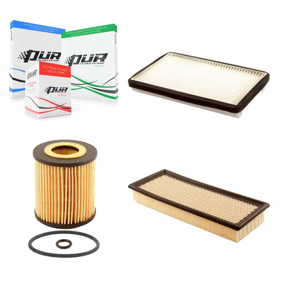 1x Air + 1x Cabin + 1x Engine Cartridge Oil Filter (3 Total) Kit For Ford Escape KFM-100532