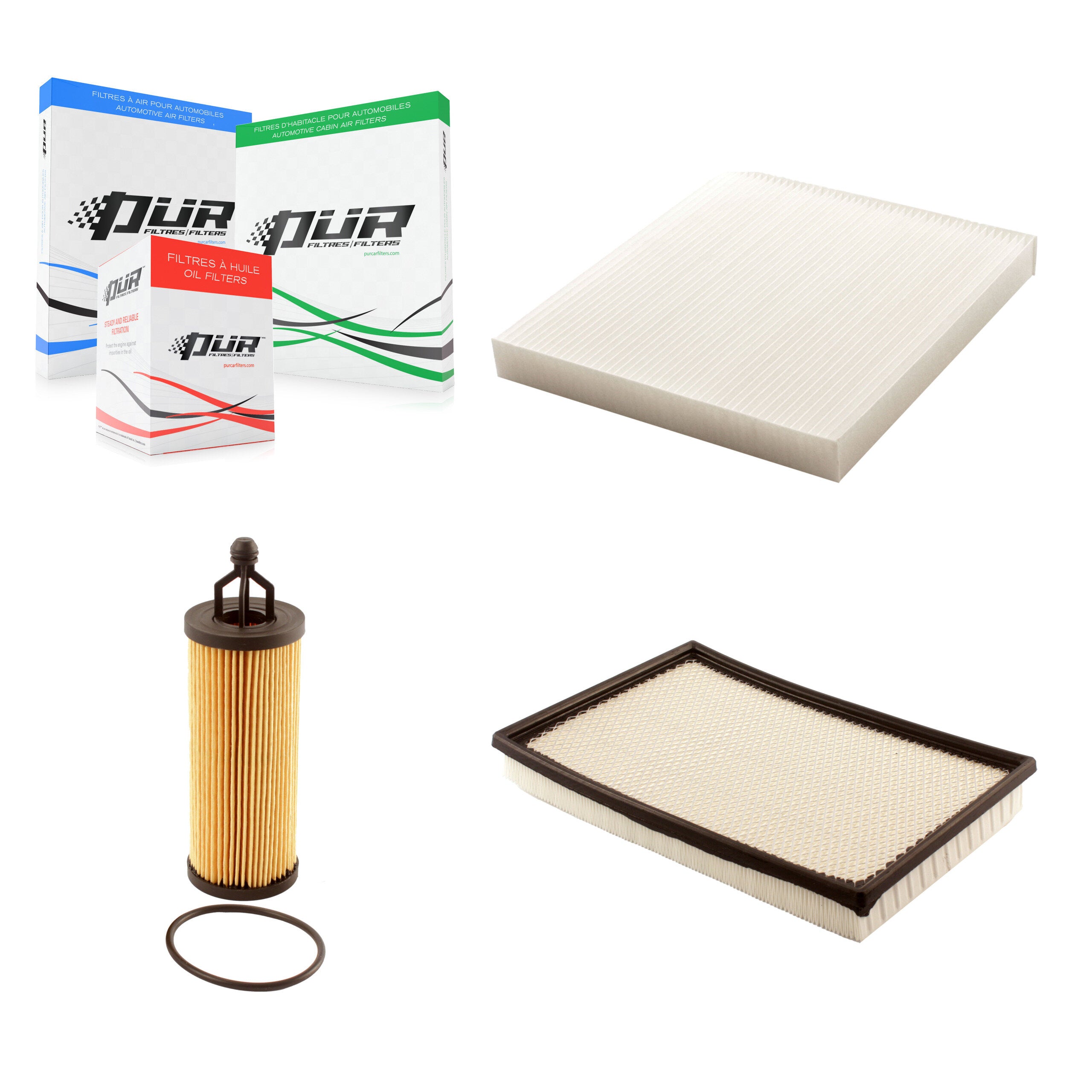 1x Air + 1x Cabin + 1x Engine Cartridge Oil Filter (3 Total) Kit For Ram 1500 Classic KFM-100536