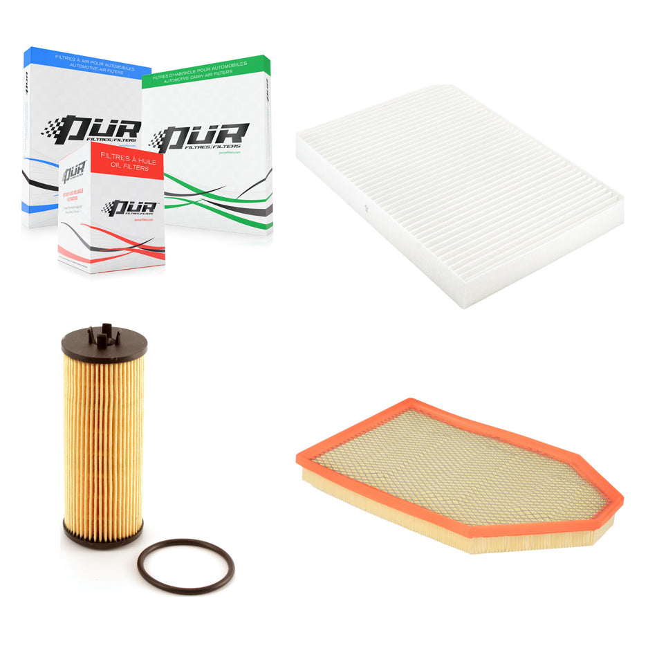 1x Air + 1x Cabin + 1x Engine Cartridge Oil Filter (3 Total) Kit For Dodge Chrysler 300 KFM-100542