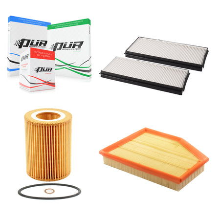 1x Air + 1x Cabin + 1x Engine Cartridge Oil Filter (3 Total) Kit For BMW 530i 525i 530xi KFM-100562