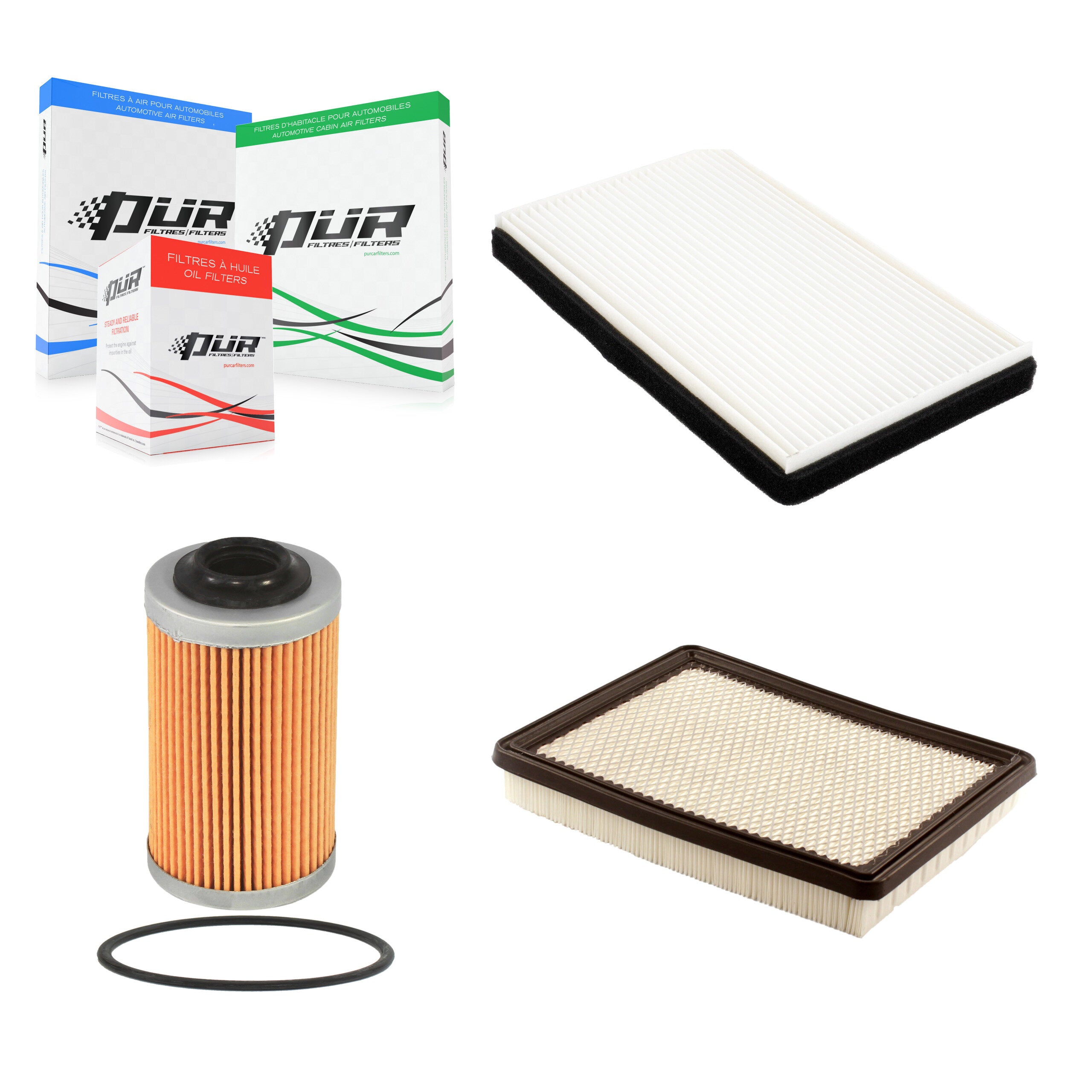 1x Air + 1x Cabin + 1x Engine Cartridge Oil Filter (3 Total) Kit For Oldsmobile Intrigue KFM-100567