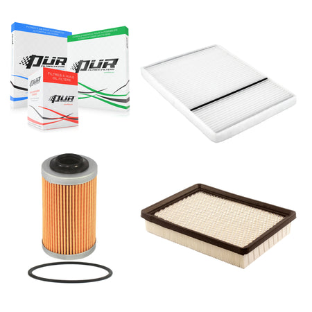 1x Air + 1x Cabin + 1x Engine Cartridge Oil Filter (3 Total) Kit For Oldsmobile Aurora KFM-100577
