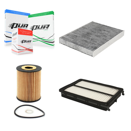 1x Air + 1x Cabin + 1x Engine Cartridge Oil Filter (3 Total) Kit For Kia Sorento 3.3L KFM-100581