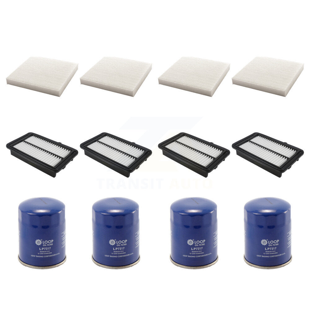 4x Air + 4x Cabin + 4x Engine Oil Filter (12 Total) Kit For Honda Clarity KFM-102273