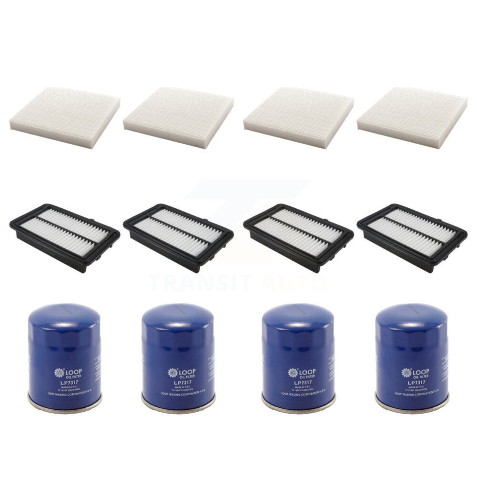4x Air + 4x Cabin + 4x Engine Oil Filter (12 Total) Kit For Honda Clarity KFM-102273
