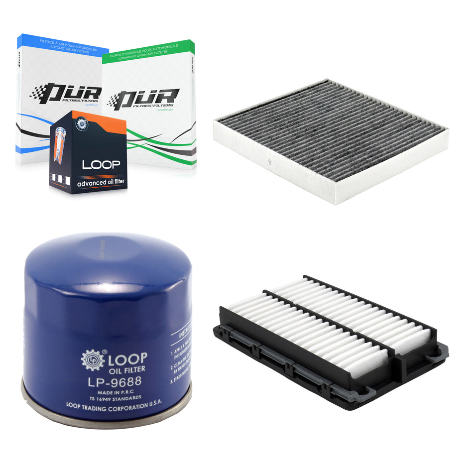 1x Air + 1x Cabin + 1x Engine Oil Filter Filter (3 Total) Kit For Hyundai Elantra KFM-104154