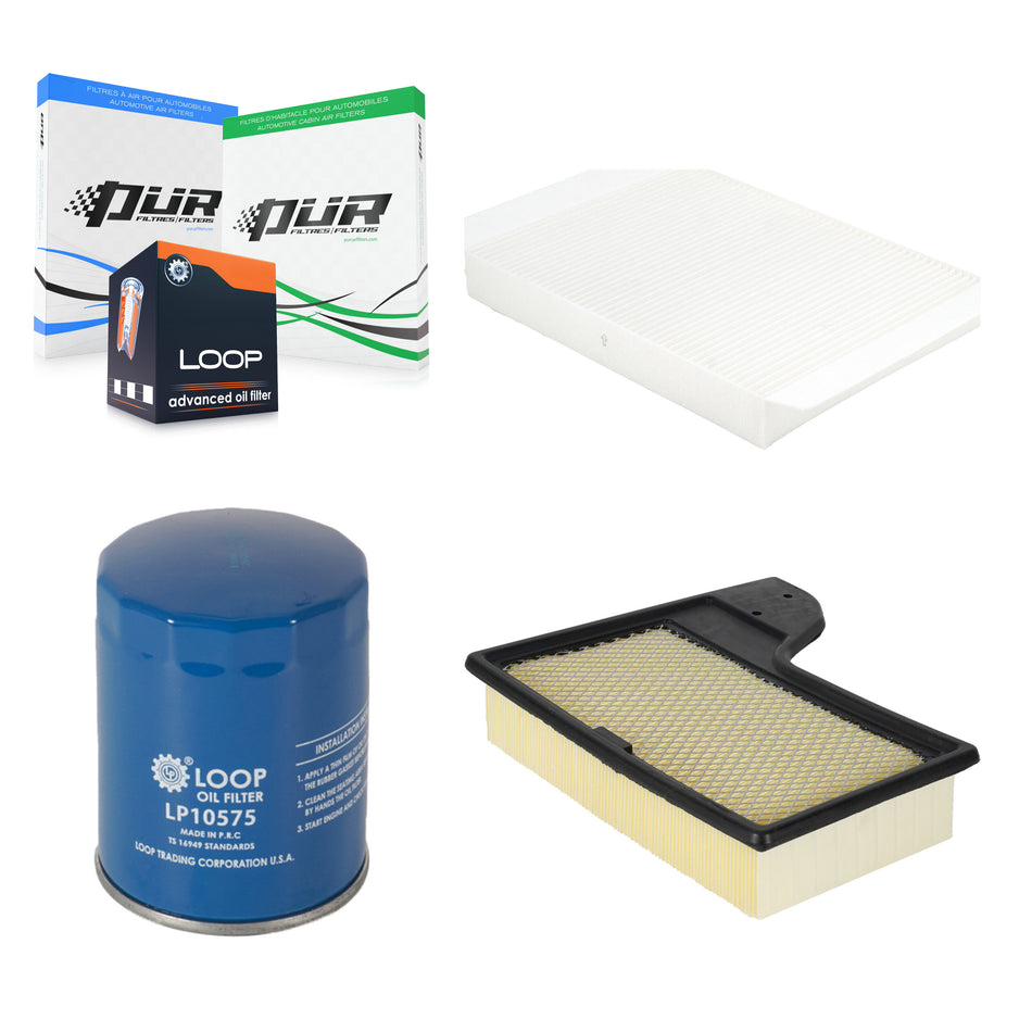 1x Air + 1x Cabin + 1x Engine Oil Filter Filter (3 Total) Kit For Ford Mustang KFM-104162