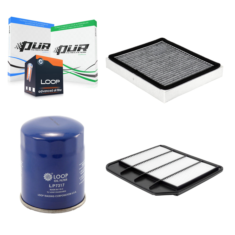 1x Air + 1x Cabin + 1x Engine Oil Filter Filter (3 Total) Kit For 2016-2024 INFINITI QX80 KFM-104182
