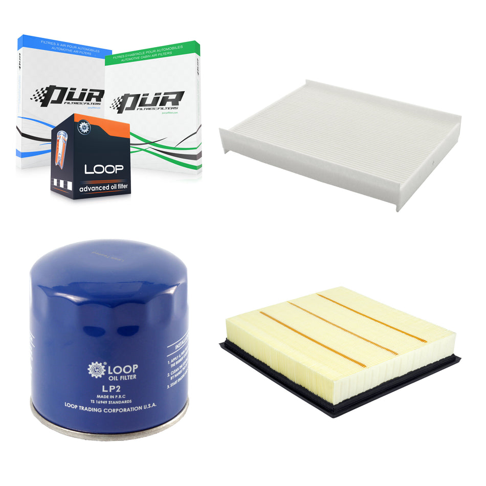 1x Air + 1x Cabin + 1x Engine Oil Filter Filter (3 Total) Kit For Ford F-350 Super Duty KFM-104189