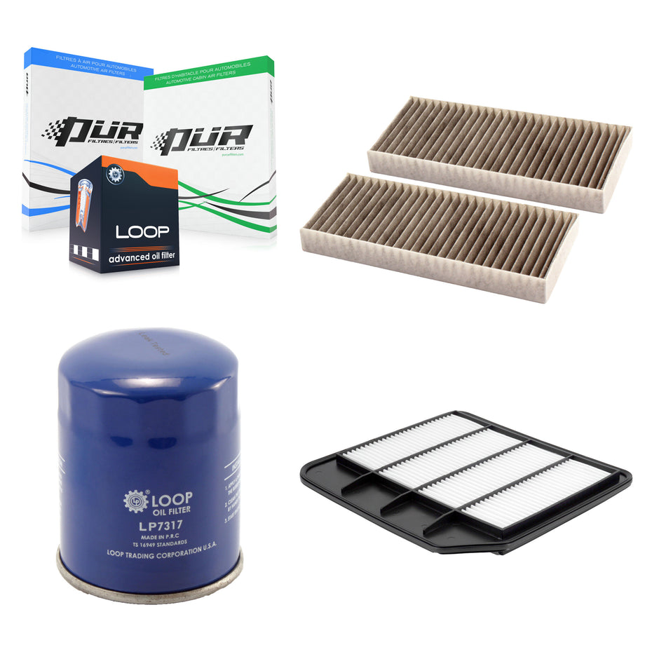1x Air + 1x Cabin + 1x Engine Oil Filter Filter (3 Total) Kit For Nissan Armada KFM-104194