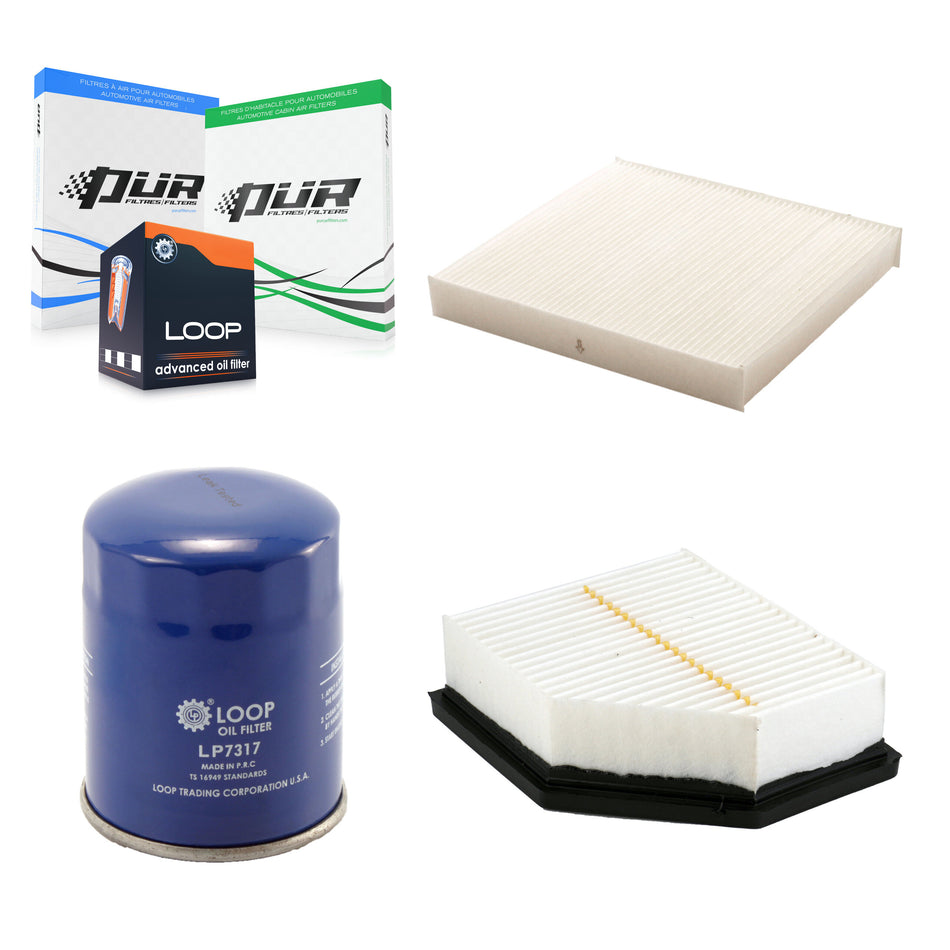 1x Air + 1x Cabin + 1x Engine Oil Filter Filter (3 Total) Kit For Mitsubishi Outlander KFM-104203
