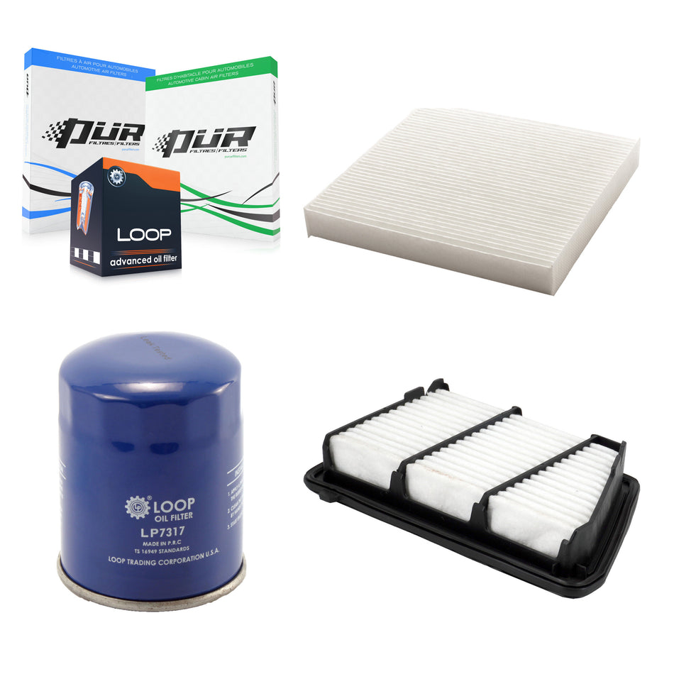 1x Air + 1x Cabin + 1x Engine Oil Filter Filter (3 Total) Kit For 17-18 Honda CR-V 2.4L KFM-104216