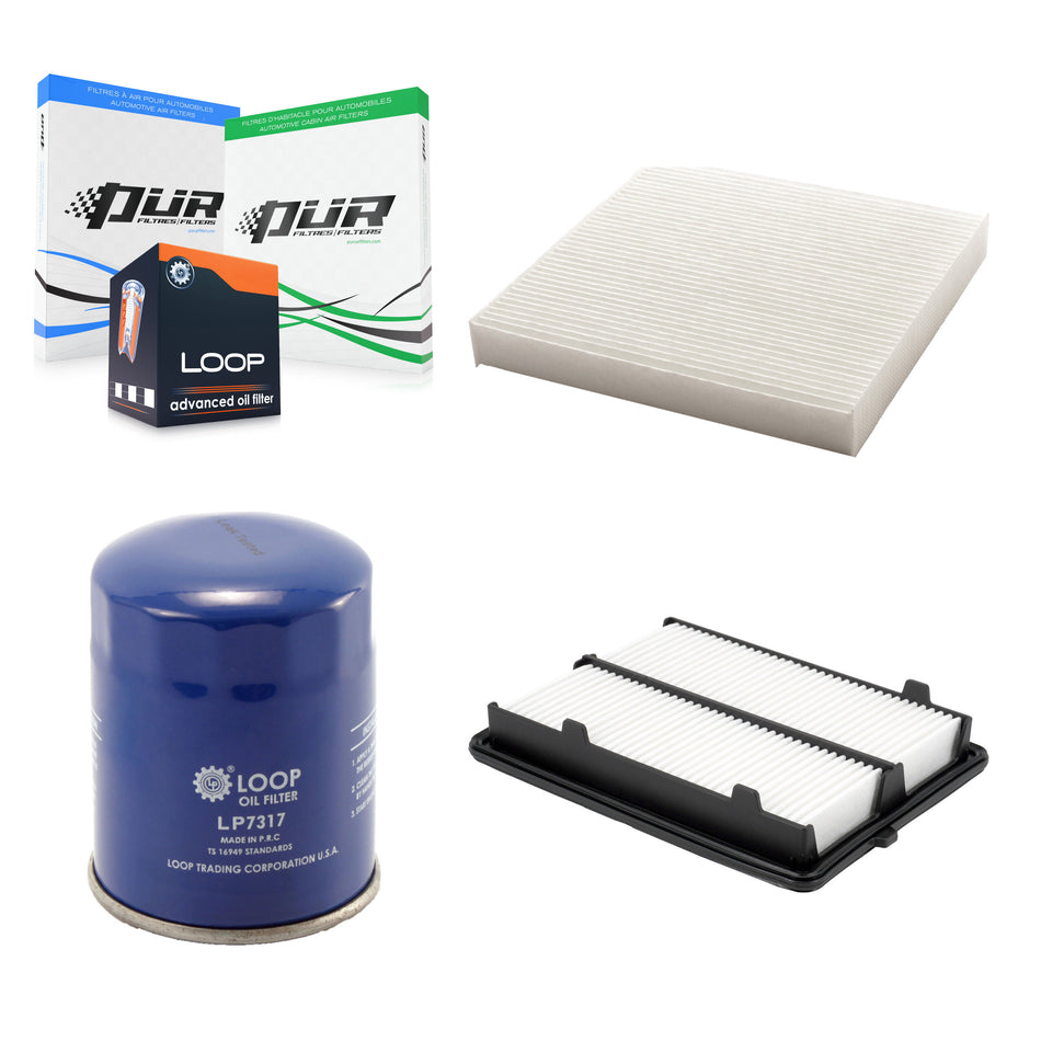 1x Air + 1x Cabin + 1x Engine Oil Filter Filter (3 Total) Kit For Acura RDX KFM-104217