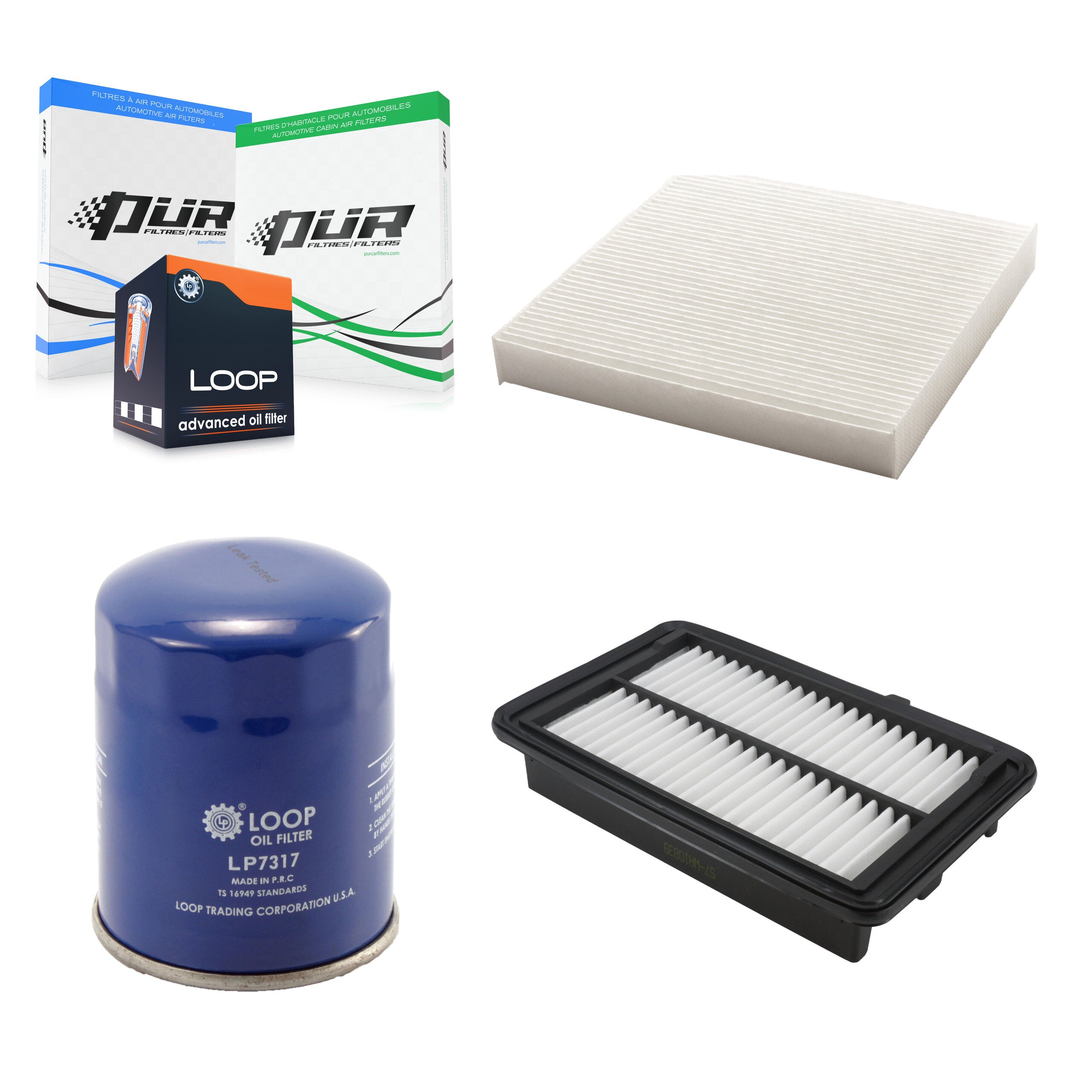 1x Air + 1x Cabin + 1x Engine Oil Filter (3 Total) Kit For Honda Clarity KFM-104218