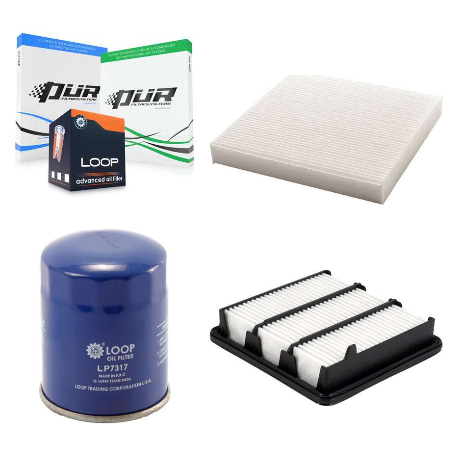 1x Air + 1x Cabin + 1x Engine Oil Filter Filter (3 Total) Kit For Honda CR-V Civic Accord KFM-104221