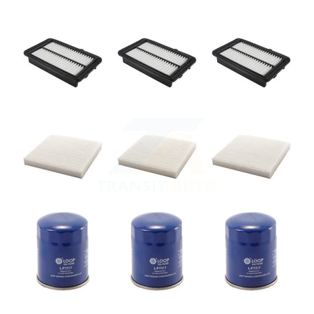 3x Air + 3x Cabin + 3x Engine Oil Filter (9 Total) Kit For Honda Clarity KFM-104237