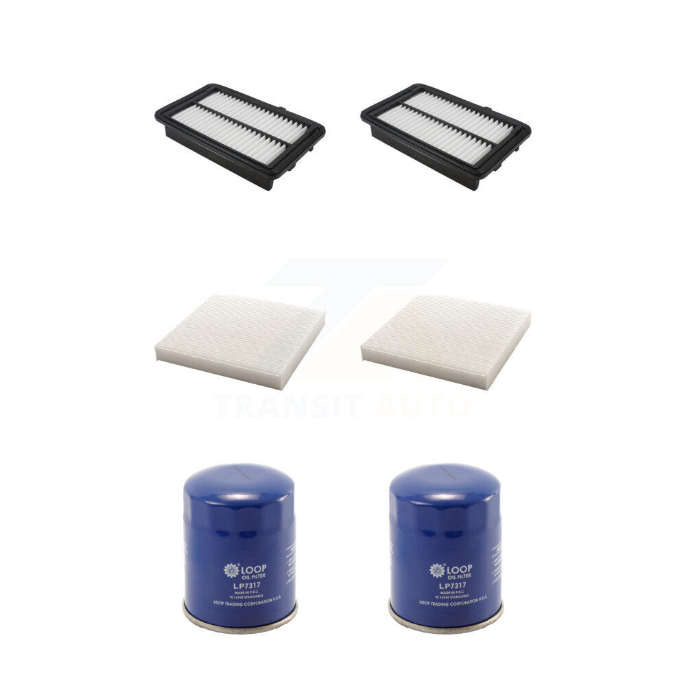 2x Air + 2x Cabin + 2x Engine Oil Filter (6 Total) Kit For Honda Clarity KFM-104328