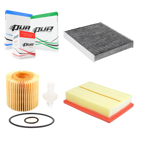 1x Air + 1x Cabin + 1x Engine Cartridge Oil Filter (3 Total) Kit For Lexus RX450h RX450hL KFM-104467