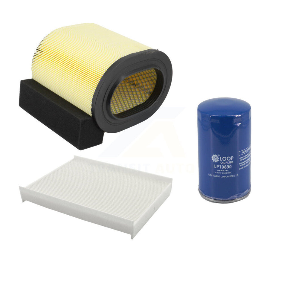1x Air + 1x Cabin + 1x Engine Oil Filter Filter (3 Total) Kit For Ford F-350 Super Duty KFM-104718