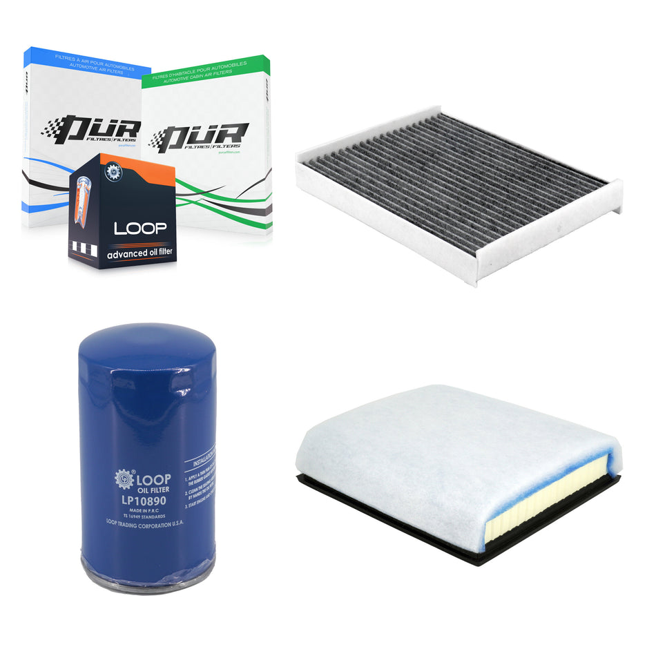 1x Air + 1x Cabin + 1x Engine Oil Filter Filter (3 Total) Kit For Ford F-350 Super Duty KFM-104720
