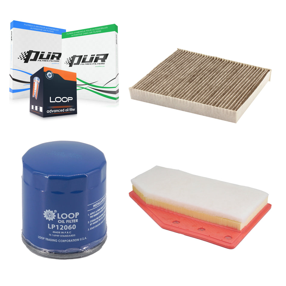 1x Air + 1x Cabin + 1x Engine Oil Filter Filter (3 Total) Kit For Chevrolet Malibu Buick KFM-104733