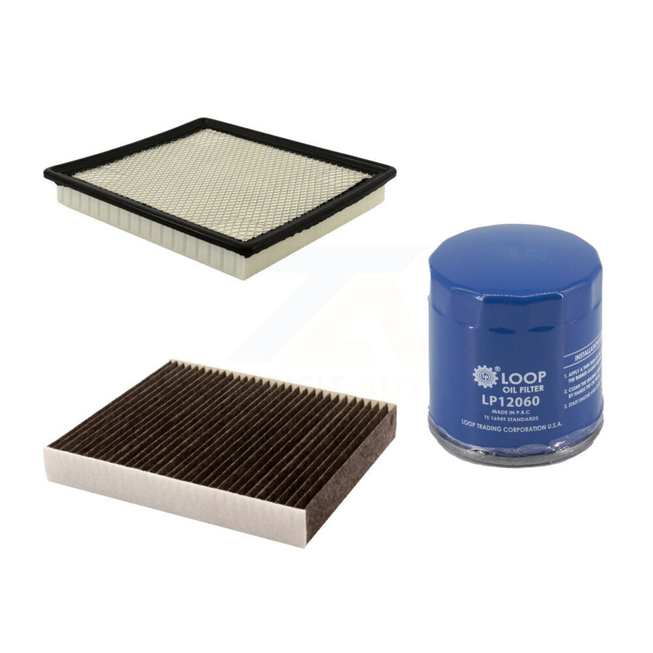 1x Air + 1x Cabin + 1x Engine Oil Filter Filter (3 Total) Kit For Chevrolet Malibu Buick KFM-104739