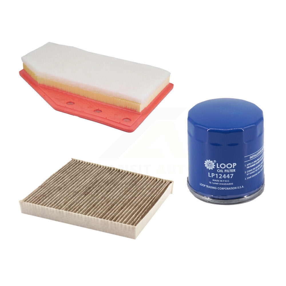 1x Air + 1x Cabin + 1x Engine Oil Filter Filter (3 Total) Kit For 2019-2025 Cadillac XT4 KFM-104743