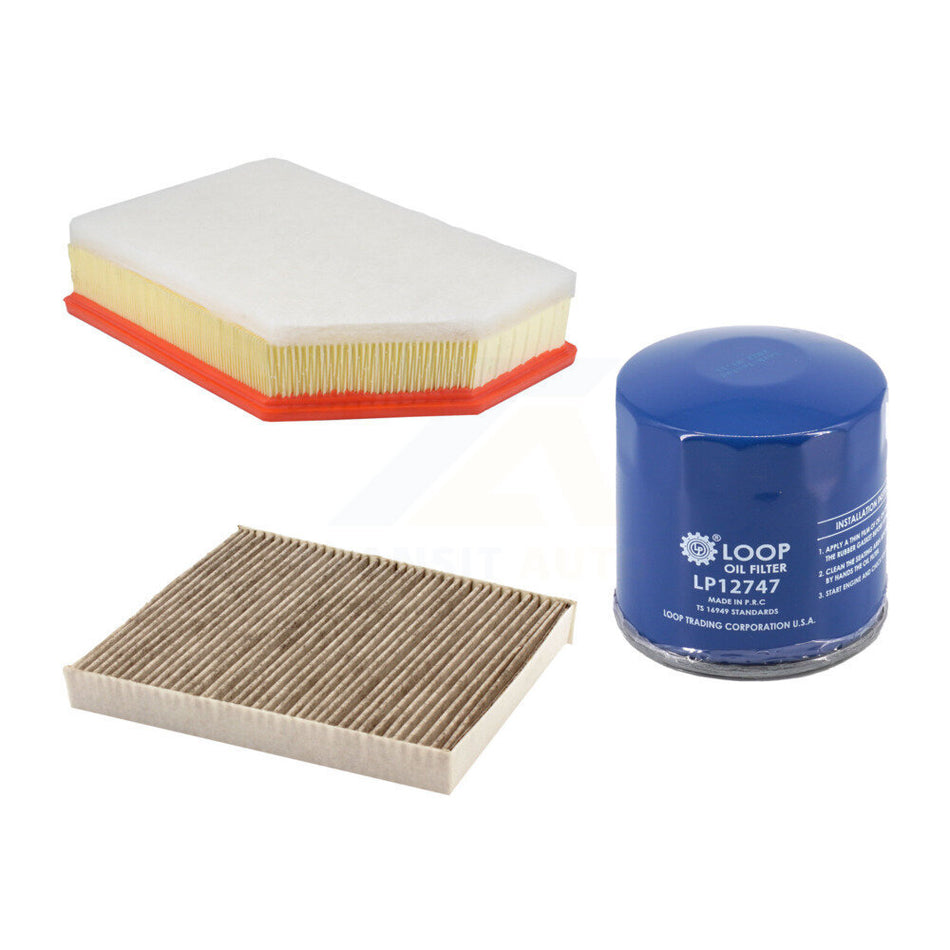 1x Air + 1x Cabin + 1x Engine Oil Filter Filter (3 Total) Kit For GMC Chevrolet Sierra HD KFM-104745