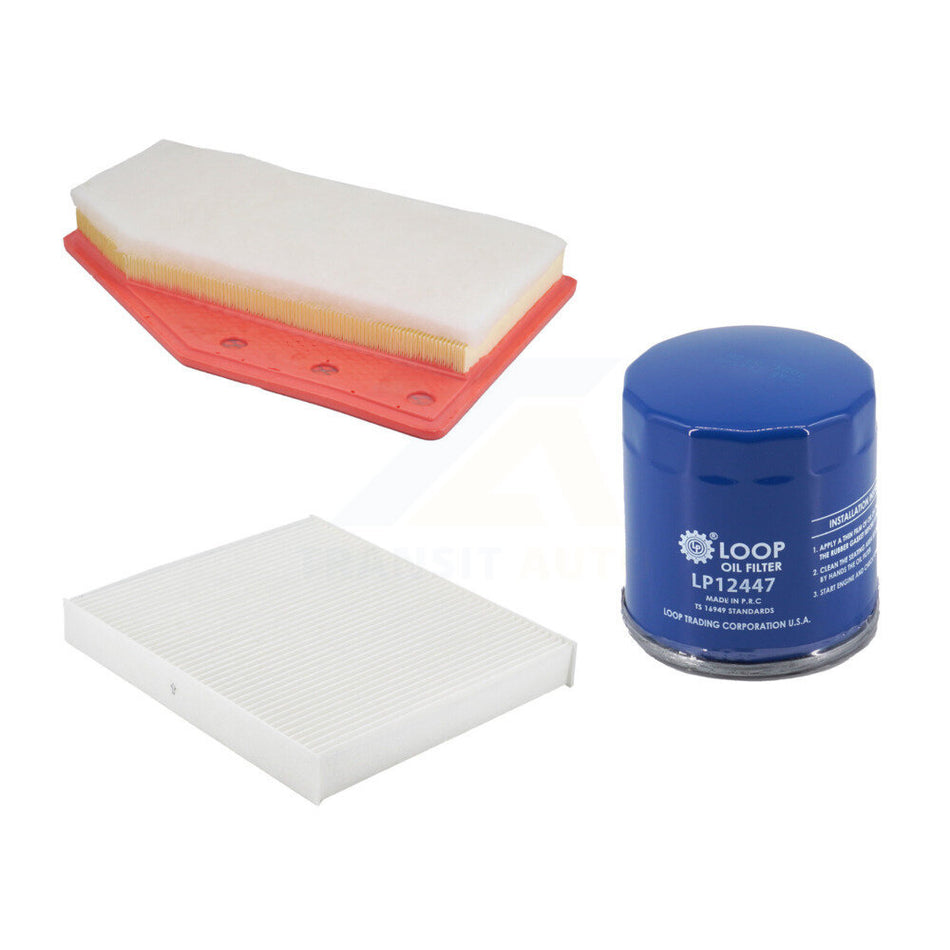 1x Air + 1x Cabin + 1x Engine Oil Filter Filter (3 Total) Kit For 21-25 Buick Envision KFM-104754