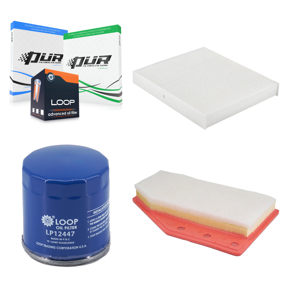 1x Air + 1x Cabin + 1x Engine Oil Filter Filter (3 Total) Kit For 21-25 Buick Envision KFM-104754