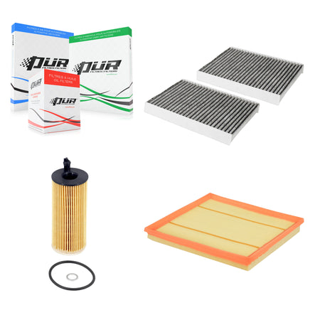 1x Air + 1x Cabin + 1x Engine Cartridge Oil Filter (3 Total) Kit For 15 BMW 740Ld xDrive KFM-104762