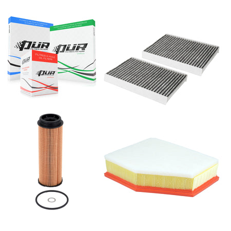 1x Air + 1x Cabin + 1x Engine Cartridge Oil Filter (3 Total) Kit For KFM-104763