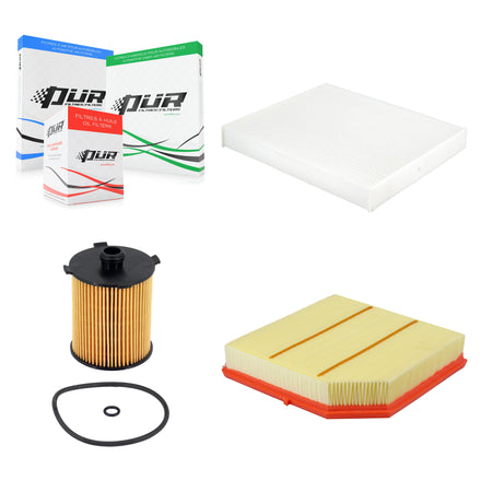 1x Air + 1x Cabin + 1x Engine Cartridge Oil Filter (3 Total) Kit For Volvo XC40 KFM-104771