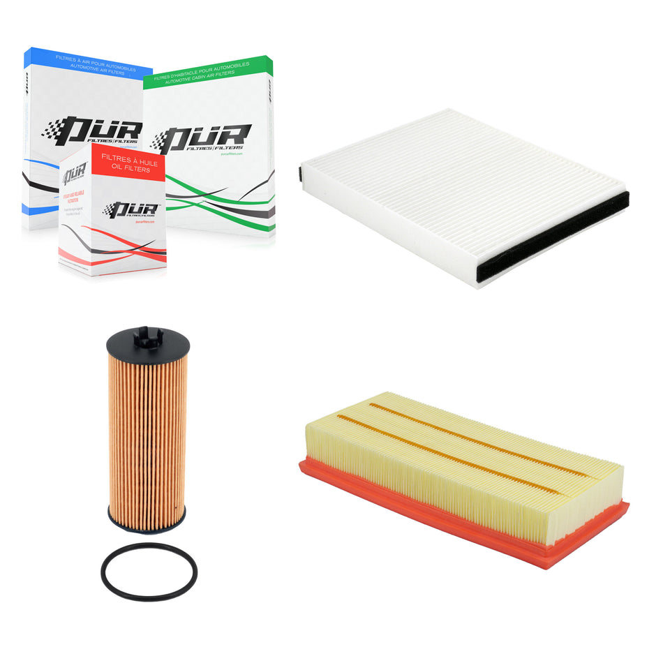 1x Air + 1x Cabin + 1x Engine Cartridge Oil Filter (3 Total) Kit For Mercedes-Benz GLC63 KFM-104775