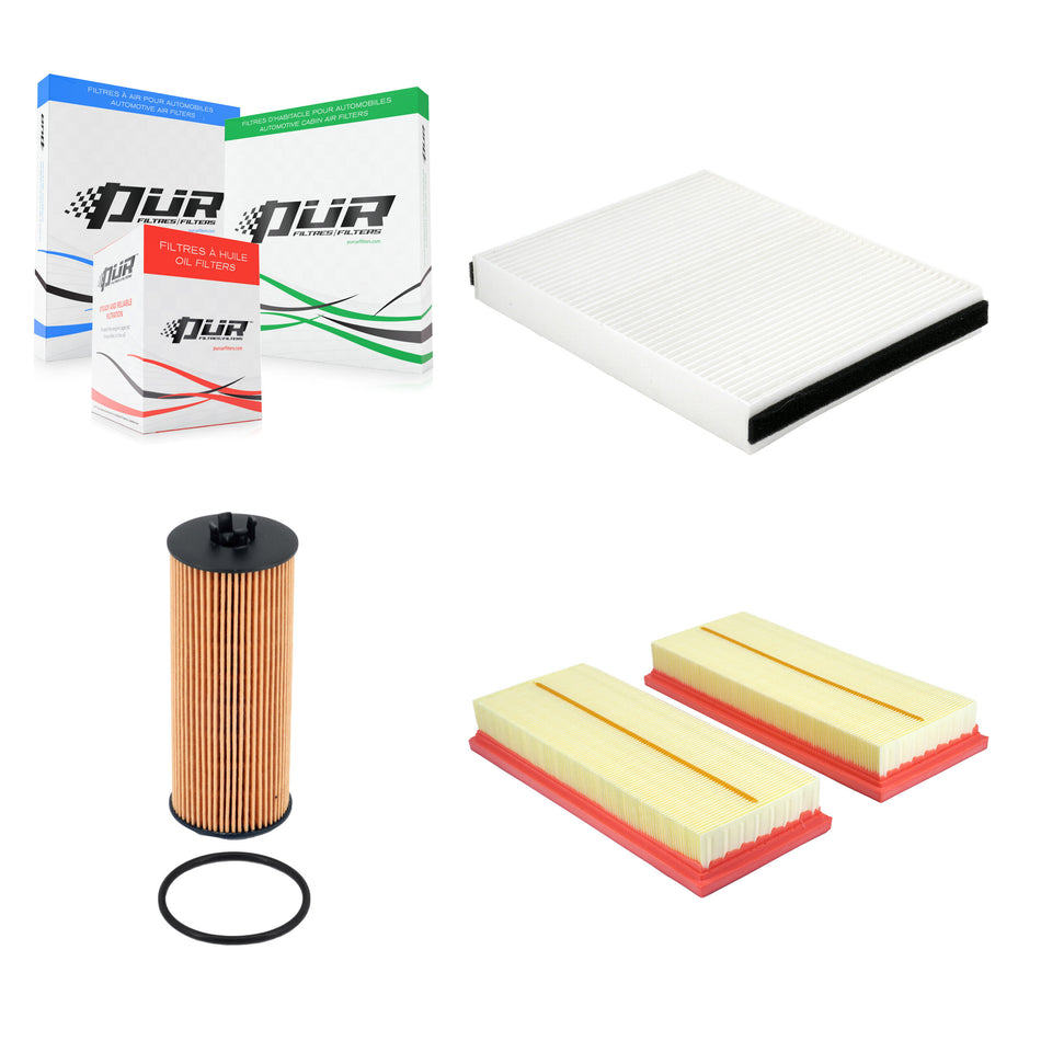 1x Air + 1x Cabin + 1x Engine Cartridge Oil Filter (3 Total) Kit For Mercedes-Benz GLE63 KFM-104812