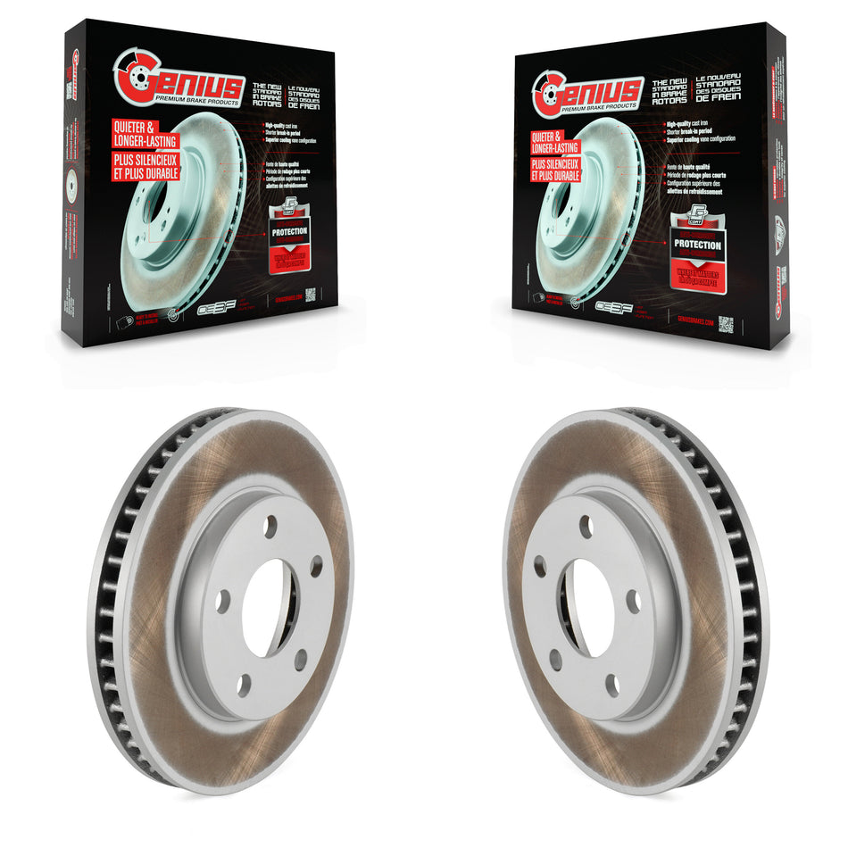 Front Coat Brake Rotor Pair For Buick LeSabre Pontiac Century Chevrolet Oldsmobile Grand Prix Venture Bonneville Regal Cadillac Montana Camaro DeVille Intrigue 88 Silhouette Firebird Park 98 KG-100013