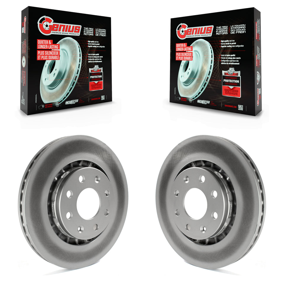 Front Coated Disc Brake Rotors Pair For Chevrolet Aveo Spark Aveo5 EV Pontiac G3 Daewoo Lanos LeMans Asuna Suzuki GT Wave Swift Wave5 Swift+ KG-100030