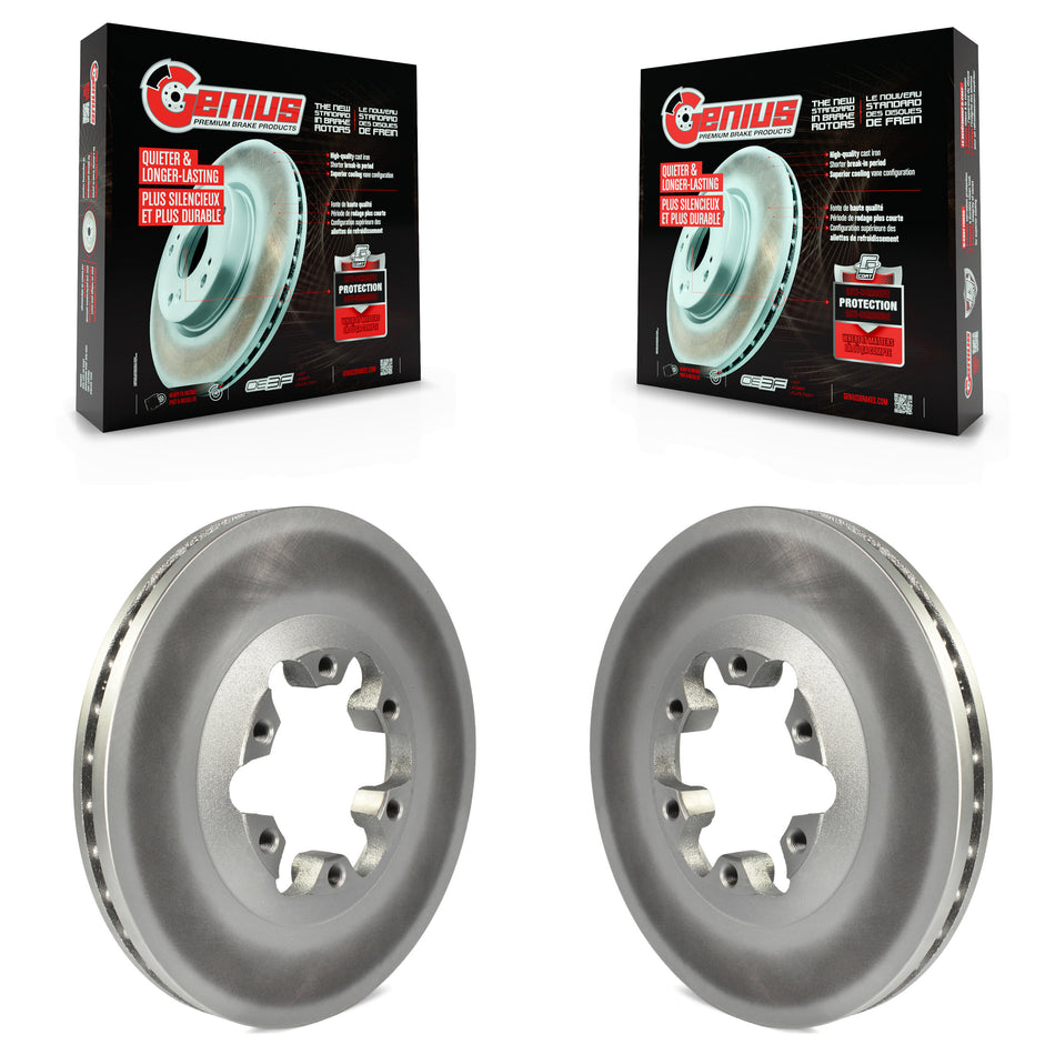 Front Coated Disc Brake Rotors Pair For Chevrolet Colorado GMC Canyon Isuzu i-290 i-280 i-370 i-350 KG-100031