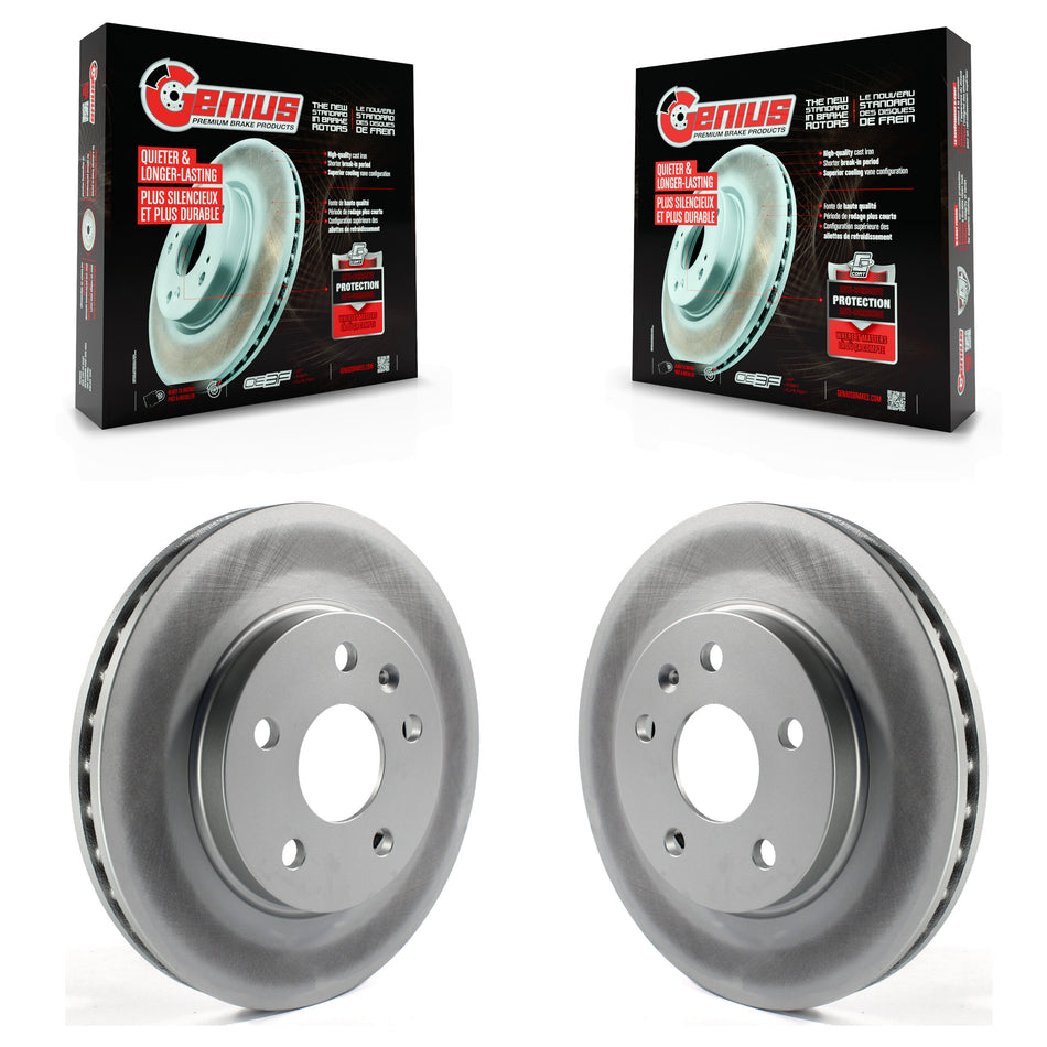 Front Coated Disc Brake Rotors Pair For Chevrolet Malibu Buick LaCrosse Regal Limited KG-100056