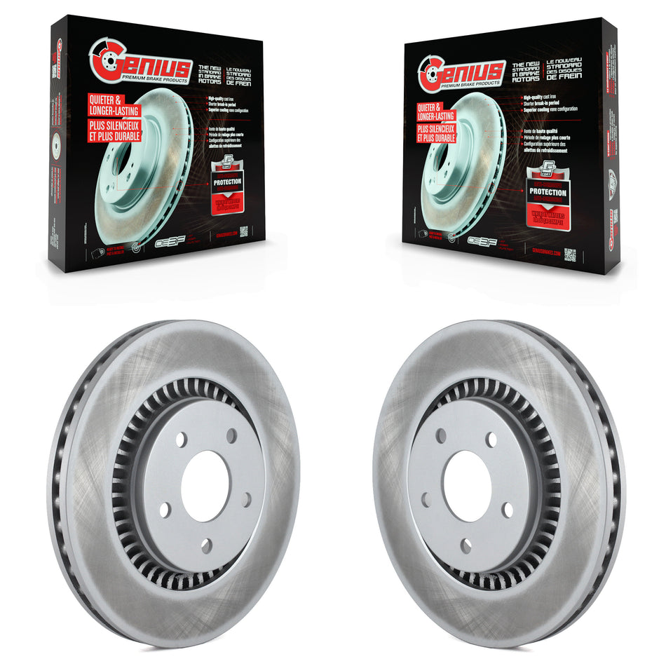 Front Coated Disc Brake Rotors Pair For Ford Five Hundred Freestyle Taurus Mercury Montego X Sable KG-100083