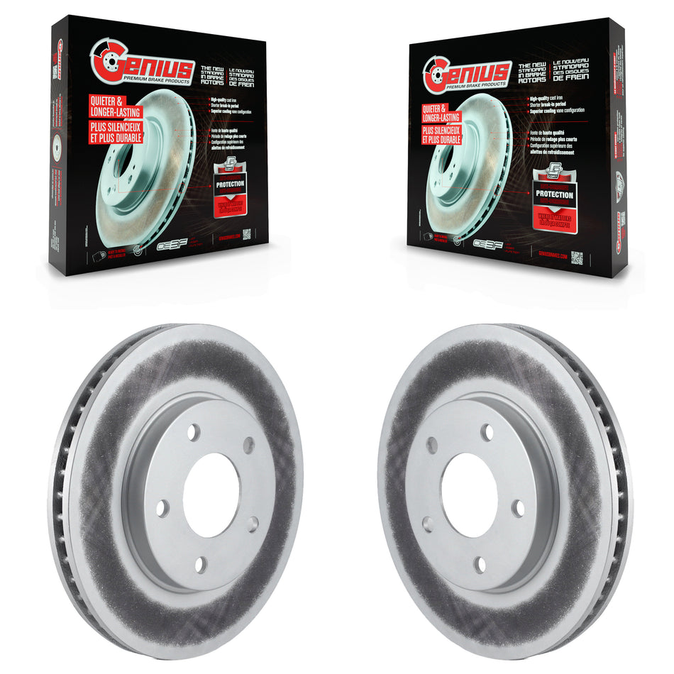 Front Coated Disc Brake Rotors Pair For Mitsubishi Galant Chrysler Sebring Dodge Stratus Eclipse Lancer Outlander KG-100117