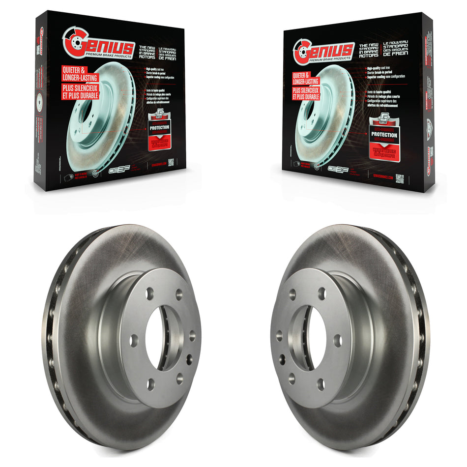 Front Coated Disc Brake Rotors Pair For Sprinter 2500 Mercedes-Benz 3500 Freightliner Dodge 1500 4500 3500XD KG-100137