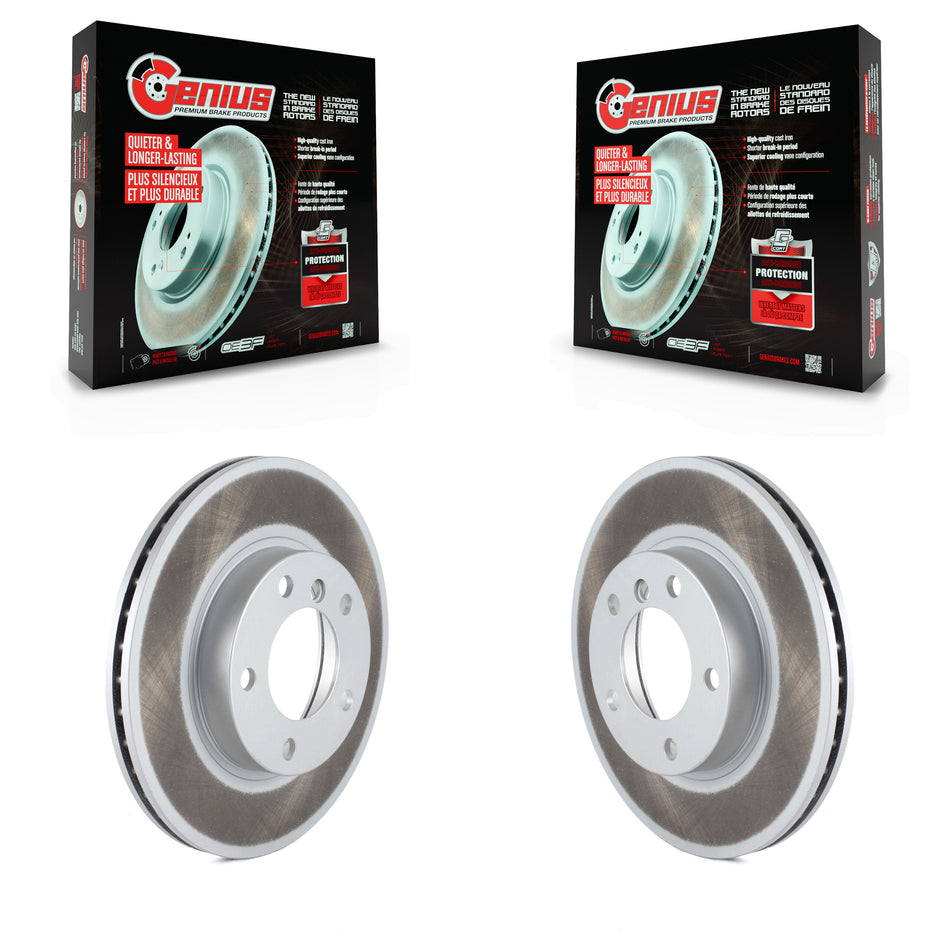 Front Coated Disc Brake Rotors Pair For BMW Z3 Z4 323i 325i 328i 318i 323Ci 325is 328is 318is 323is 320i KG-100166